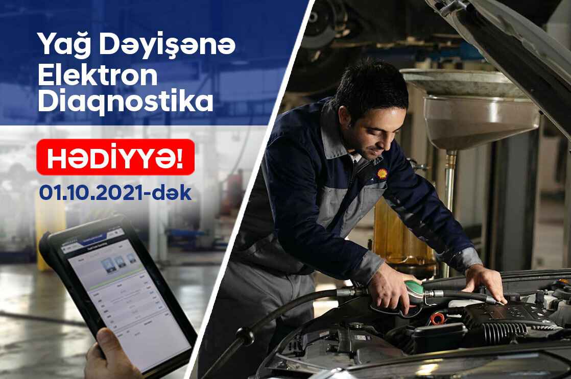 Hyundai servis mərkəzlərində yağdəyişmə edən müştərilərə elektron diaqnostika hədiyyə!