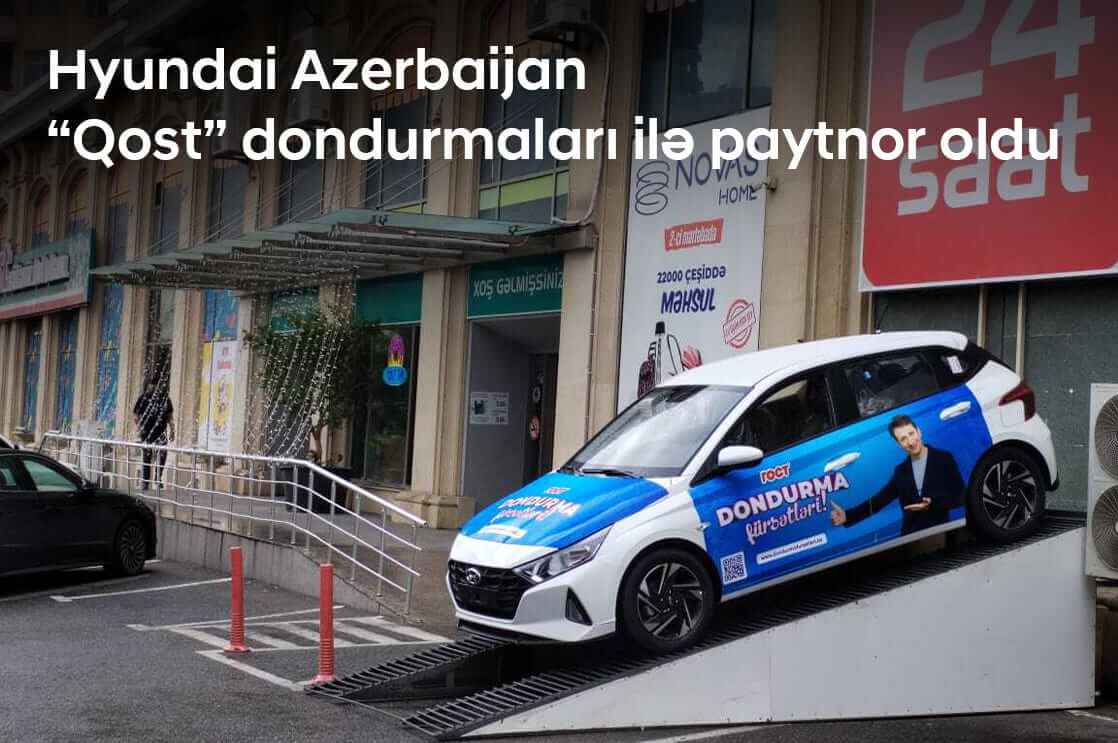 Hyundai Azerbaijan i20 modeli ilə "Qost" dondurmalarına paytnor oldu.