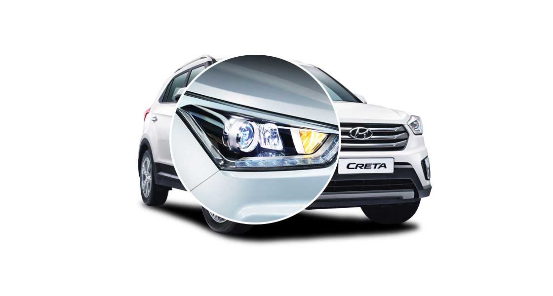 Right projector headlamp