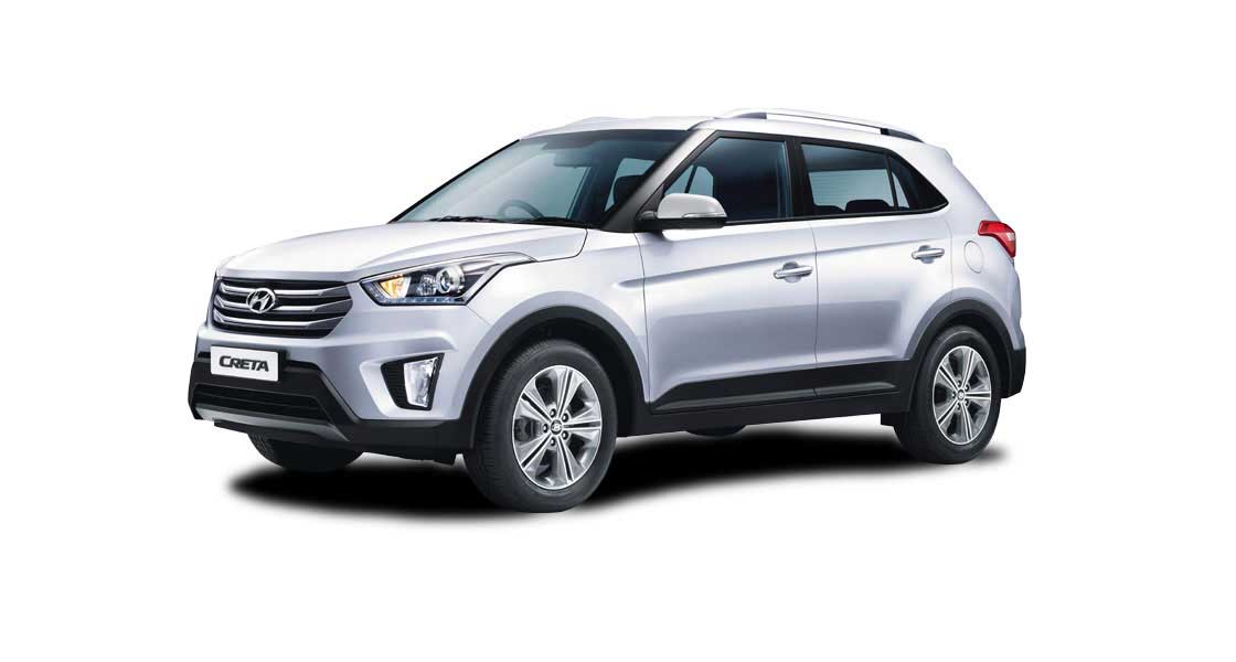 Side view of silver Creta