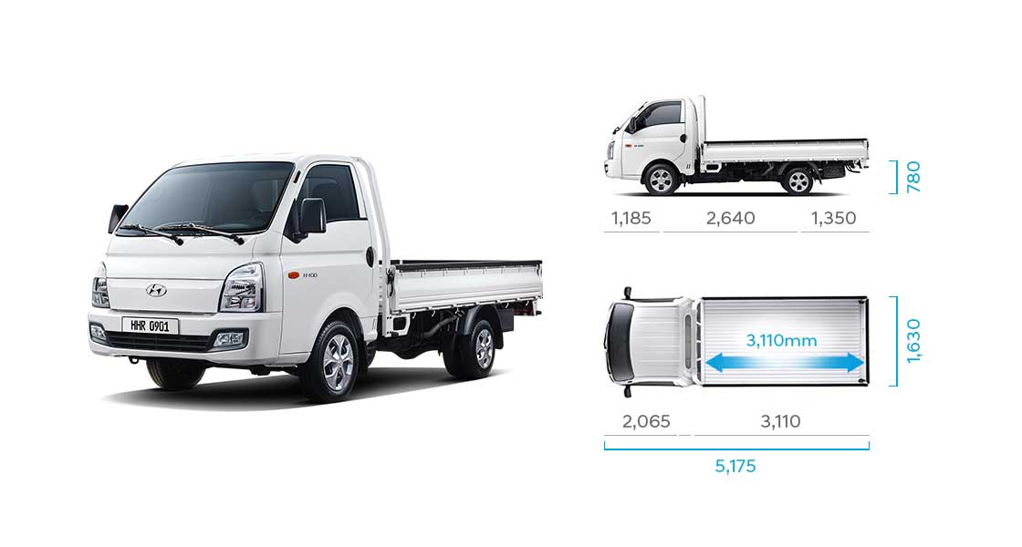 Extra long wheel base standard cab (Low type rear deck)